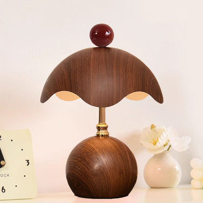 Contemporary Nordic Iron Eggshell-shaped Round USB Charging LED Table Lamp For Living Room & Bedroom