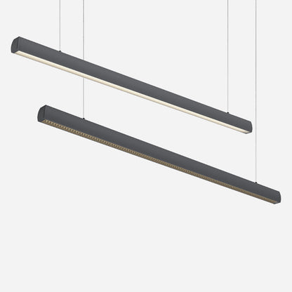 Seamless LED Retina-Friendly Pendant Light - Industrial Aluminum Linear Lighting For Home Office