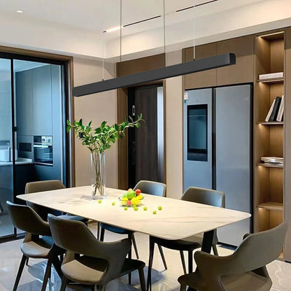 Seamless LED Deep Anti-Glare Pendant Light - Industrial Aluminum Linear Lighting For Home Office