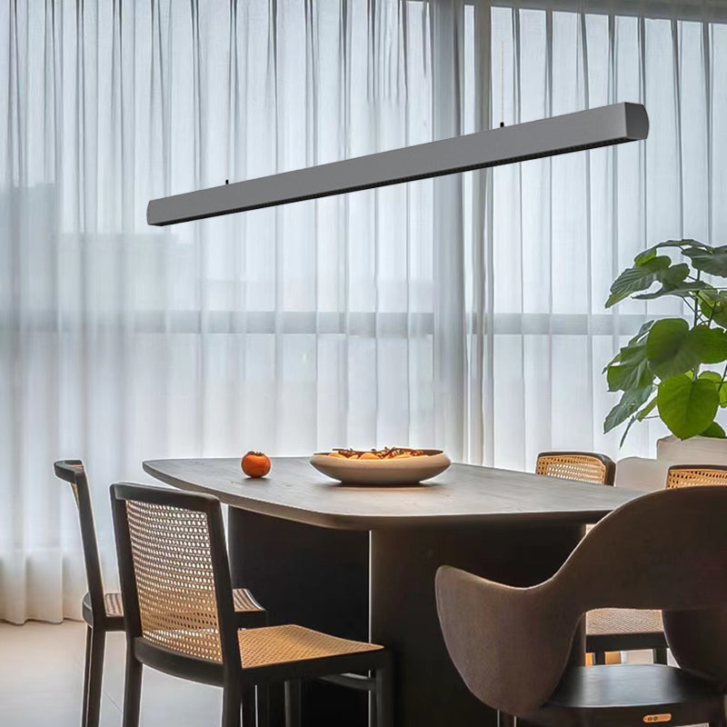 Seamless LED Deep Anti-Glare Pendant Light - Industrial Aluminum Linear Lighting For Home Office