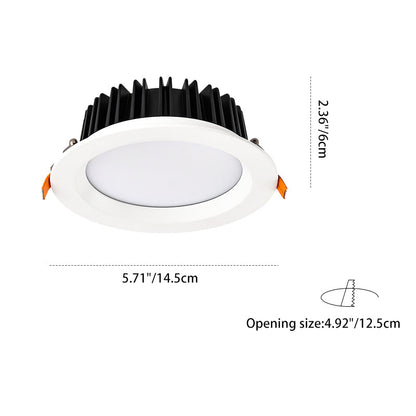 Modern Recessed LED Flush Mount Ceiling Light - Minimalist Aluminum Design Downlight For Home Office