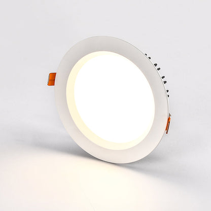 Modern Recessed LED Flush Mount Ceiling Light - Minimalist Aluminum Design Downlight For Home Office