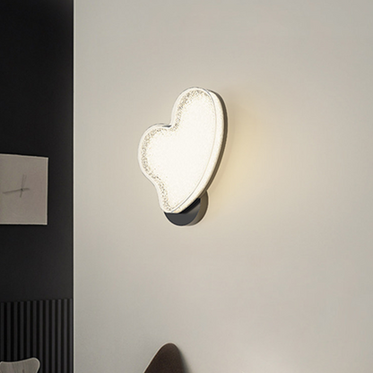 Contemporary Nordic Hardware Acrylic Heart-Shaped LED Wall Sconce Lamp For Living Room & Bedroom