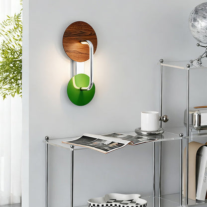 Traditional French Iron Aluminum Acrylic Round LED Wall Sconce Lamp For Living Room