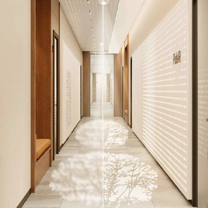 Modern Minimalist Aluminum Alloy Plastic Round Cylindrical Projection LED Flush Mount Ceiling Light For Hallway & Entryway