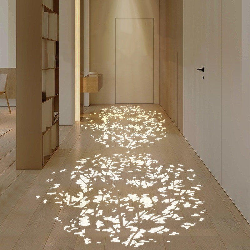 Modern Minimalist Aluminum Alloy Plastic Round Cylindrical Projection LED Flush Mount Ceiling Light For Hallway & Entryway