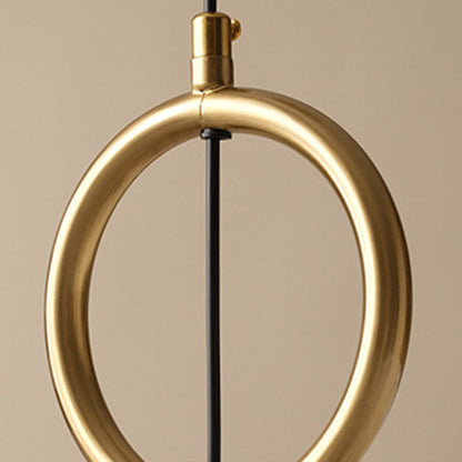 Traditional Vintage Fabric Ash Wood Metal Pleated Round 1-Light Chandelier For Bedroom & Living Room