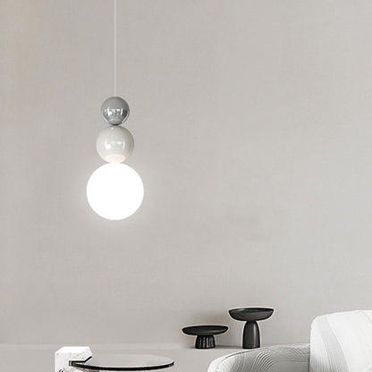 Traditional French PE Metal Globe LED Pendant Light For Bedroom