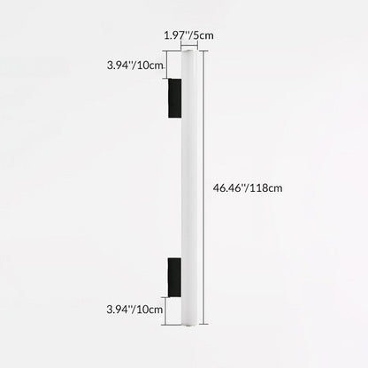 Modern Minimalist Acrylic Aluminum Cylindrical Strip LED Wall Sconce Lamp For Outdoor