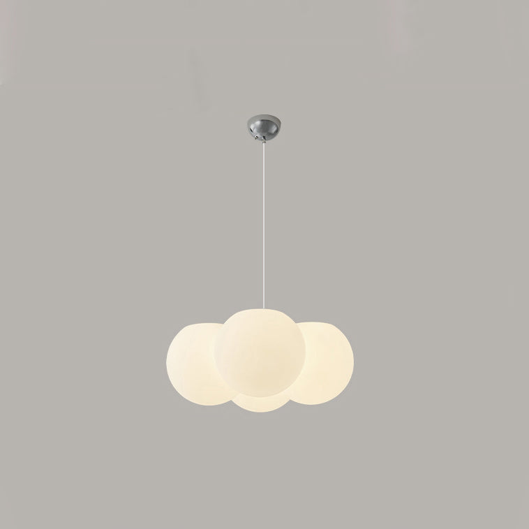 Modern Minimalist PVC & Metal Balloon-Shaped Bubble LED Chandelier For Living Room