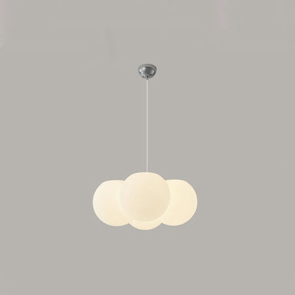 Modern Minimalist PVC & Metal Balloon-Shaped Bubble LED Chandelier For Living Room