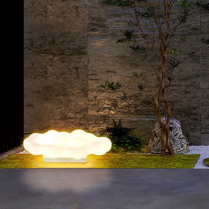 Contemporary Creative Carbon Steel PE Cloud-Shaped 2/3-Light Outdoor Light For Garden