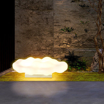 Contemporary Creative Carbon Steel PE Cloud-Shaped 2/3-Light Outdoor Light For Garden
