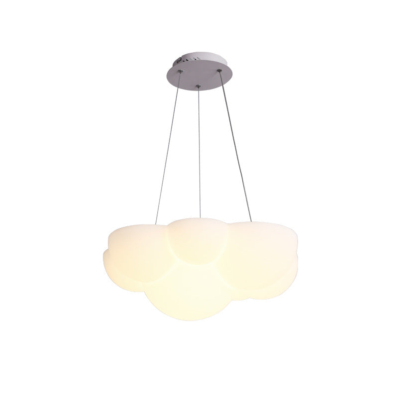 Modern Minimalist PE Iron Cat Paw Wave LED Chandelier For Bedroom