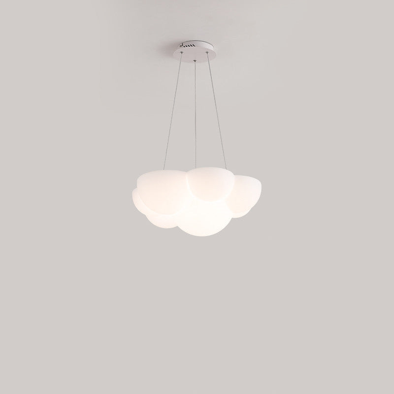 Modern Minimalist PE Iron Cat Paw Wave LED Chandelier For Bedroom