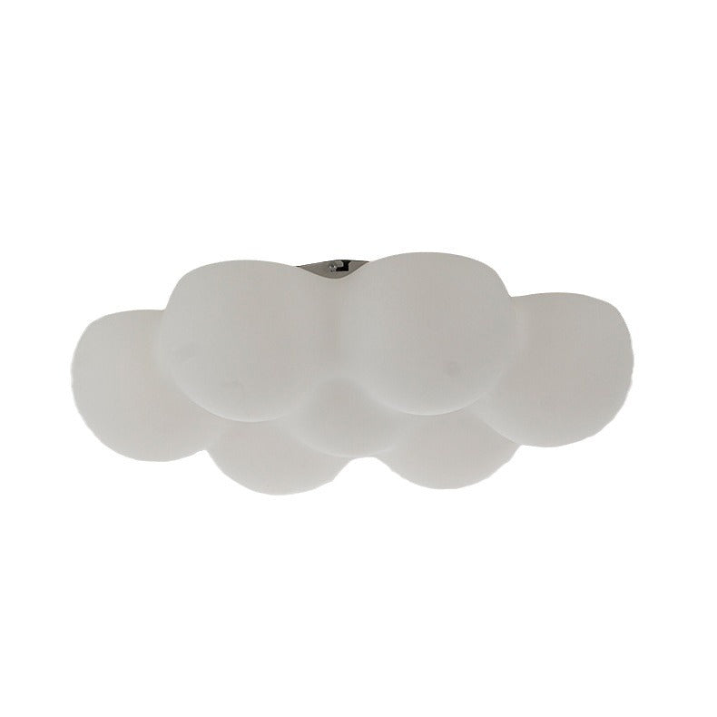 Contemporary Creative PE Iron Cloud-Shaped LED Flush Mount Ceiling Light For Bedroom