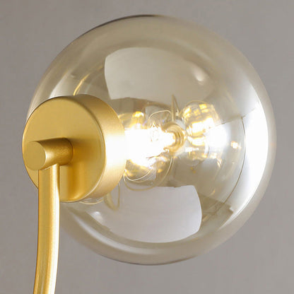 Contemporary Scandinavian Glass Iron Round Branch 4/8-Light Chandelier For Living Room