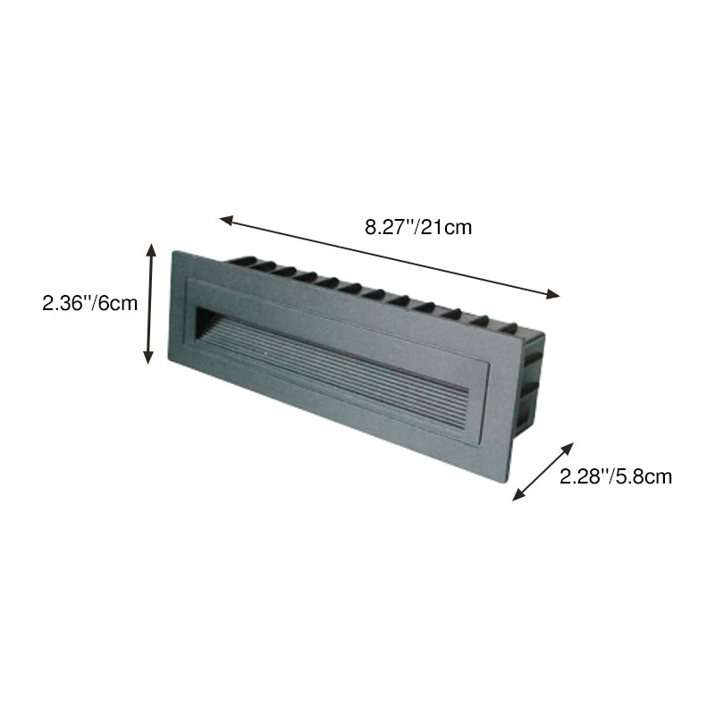 Modern Minimalist Aluminum Square Rectangle LED Step Foot Light Outdoor Light For Outdoor