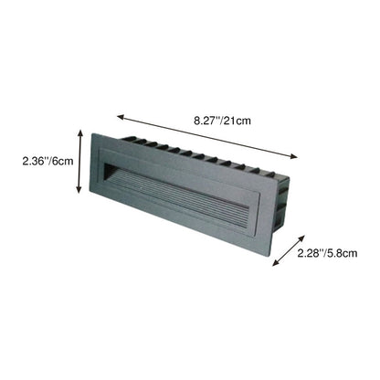 Modern Minimalist Aluminum Square Rectangle LED Step Foot Light Outdoor Light For Outdoor
