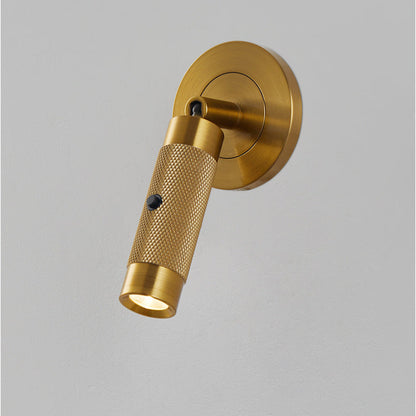 Contemporary Scandinavian Aluminum Cylinder Round LED Wall Sconce Lamp For Living Room