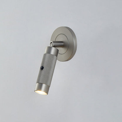 Contemporary Scandinavian Aluminum Cylinder Round LED Wall Sconce Lamp For Living Room