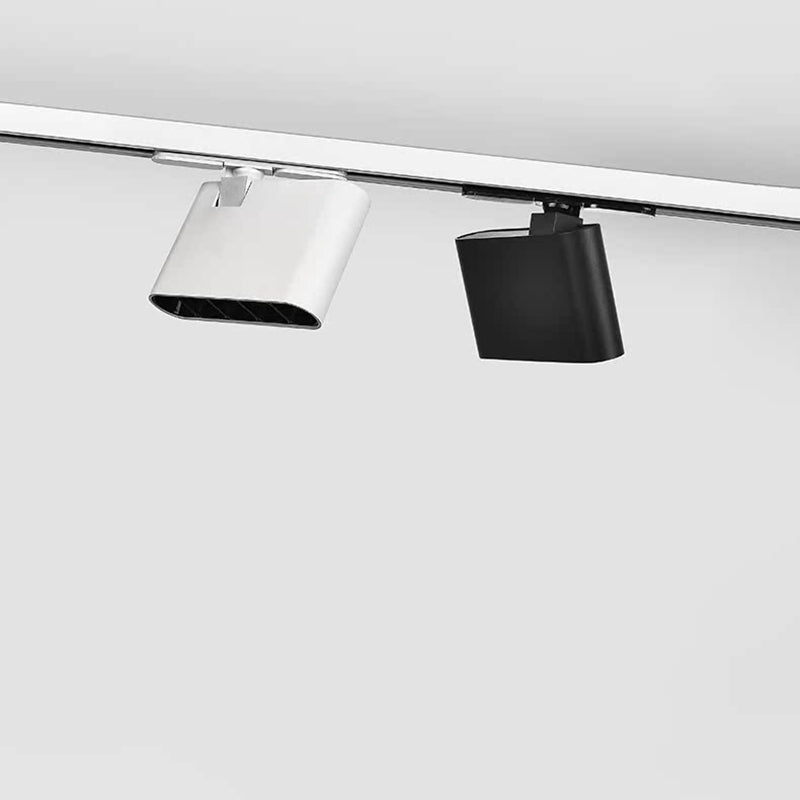 High CRI Rectangular LED Track Spotlight - Minimalist Aluminum Semi-Flush Mount Ceiling Light For Home Office