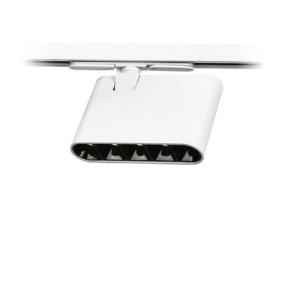 High CRI Rectangular LED Track Spotlight - Minimalist Aluminum Semi-Flush Mount Ceiling Light For Home Office