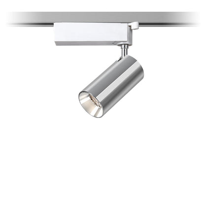 Adjustable Aluminum LED Track Spotlight - Industrial Cylinder Semi-Flush Mount Ceiling Light For Home Office