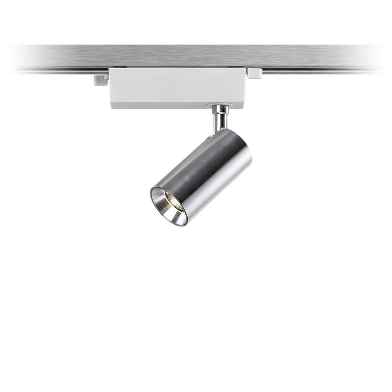 Adjustable Aluminum LED Track Spotlight - Industrial Cylinder Semi-Flush Mount Ceiling Light For Home Office