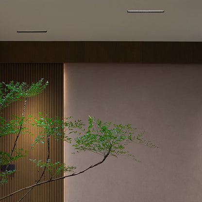 Minimalist Recessed Linear Smart LED Flush Mount Ceiling Light - Eye-Comfort With Anti-Glare Optical Design For Home Office
