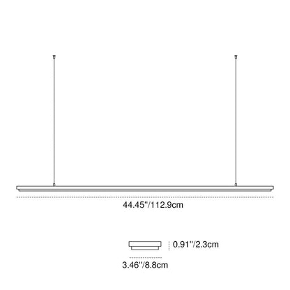 Rectangular LED Aluminum Eye-Caring Kids Study Pendant Light - Shadow-Free Piano-Grid Lighting For Study & Home Office