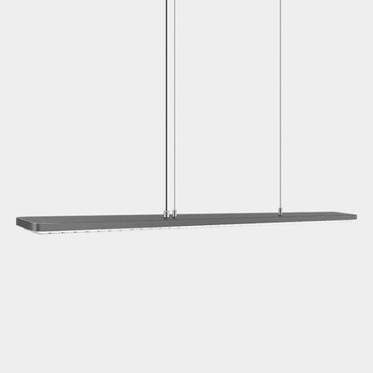 Rectangular LED Aluminum Eye-Caring Kids Study Pendant Light - Shadow-Free Piano-Grid Lighting For Study & Home Office