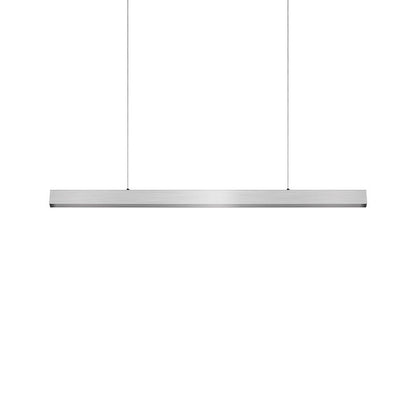 Industrial Magnetic Track Linear Pendant Light - Brushed Silver Aluminum LED Linear Lighting System For Office