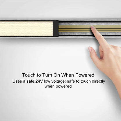 Industrial Magnetic Track Linear Pendant Light - Brushed Silver Aluminum LED Linear Lighting System For Office