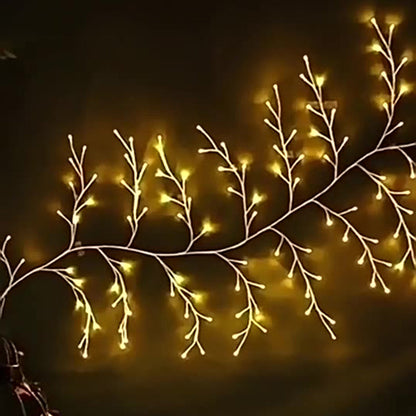 Modern Art Deco Waterproof Plastic Branch Rattan LED String Light For Bedroom