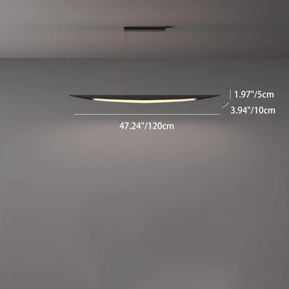 Contemporary Creative Leaf-Shaped All-Copper Acrylic LED Island Light Chandelier For Dining Room