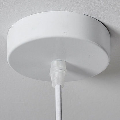 Modern Minimalist Bowl-Shaped Foam Plastic 1-Light Pendant Light For Dining Room