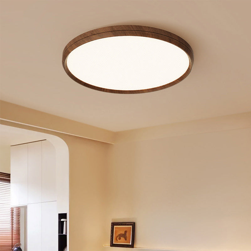 Modern Minimalist Round Rectangular Square Aluminum Acrylic LED Flush Mount Ceiling Light For Bedroom