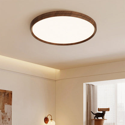 Modern Minimalist Round Rectangular Square Aluminum Acrylic LED Flush Mount Ceiling Light For Bedroom