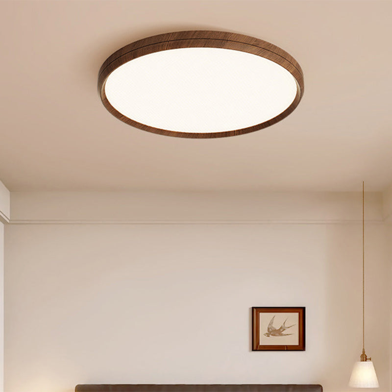Modern Minimalist Round Rectangular Square Aluminum Acrylic LED Flush Mount Ceiling Light For Bedroom