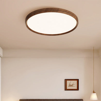 Modern Minimalist Round Rectangular Square Aluminum Acrylic LED Flush Mount Ceiling Light For Bedroom