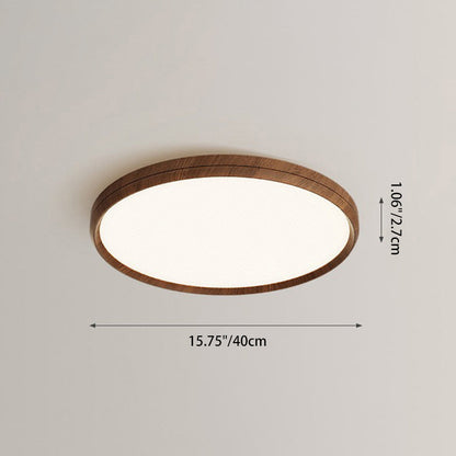 Modern Minimalist Round Rectangular Square Aluminum Acrylic LED Flush Mount Ceiling Light For Bedroom