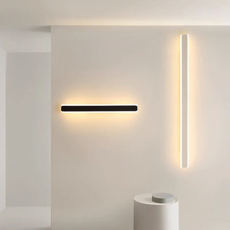 Modern Minimalist Rectangular Iron Acrylic LED Wall Sconce Lamp For Living Room