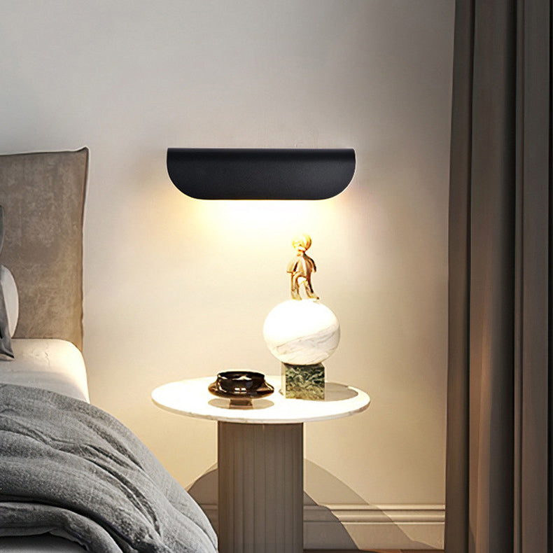 Modern Minimalist Waterproof Rectangle Aluminum Glass LED Wall Sconce Lamp For Outdoor Patio