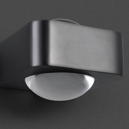 Contemporary Scandinavian Spherical Stainless Steel Glass LED Wall Sconce Lamp For Living Room