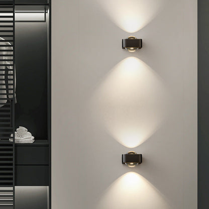 Contemporary Scandinavian Spherical Stainless Steel Glass LED Wall Sconce Lamp For Living Room