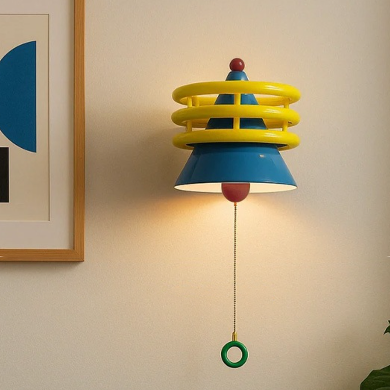 Contemporary Creative Iron Resin Cone 1-Light Wall Sconce Lamp For Living Room & Bedroom
