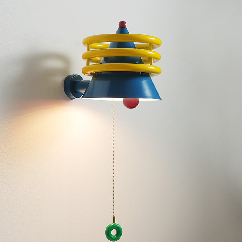 Contemporary Creative Iron Resin Cone 1-Light Wall Sconce Lamp For Living Room & Bedroom