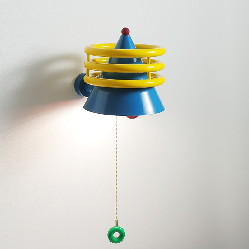 Contemporary Creative Iron Resin Cone 1-Light Wall Sconce Lamp For Living Room & Bedroom