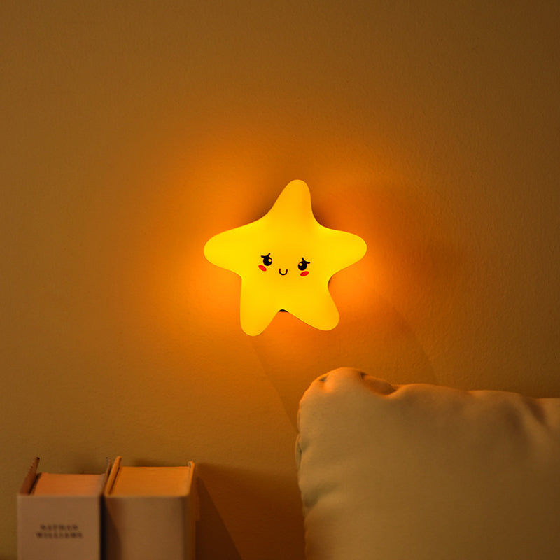 Contemporary Creative Silicone ABS Star Moon Cloud Kids USB Charging LED Table Lamp Night Light With Magnetic Design For Bedroom